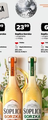 Napój alkoholowy Soplica Gorzka oryginalna z miętą promocja w Netto