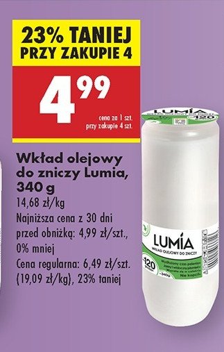 Wk艂ad olejowy do zniczy 340 g 120 h Lumia promocja