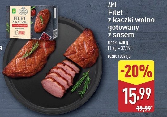 Filet z kaczkki z sosem 偶urawinowym Ami promocja