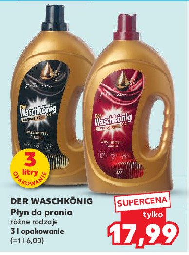 Żel do prania black Der waschkonig promocja w Kaufland