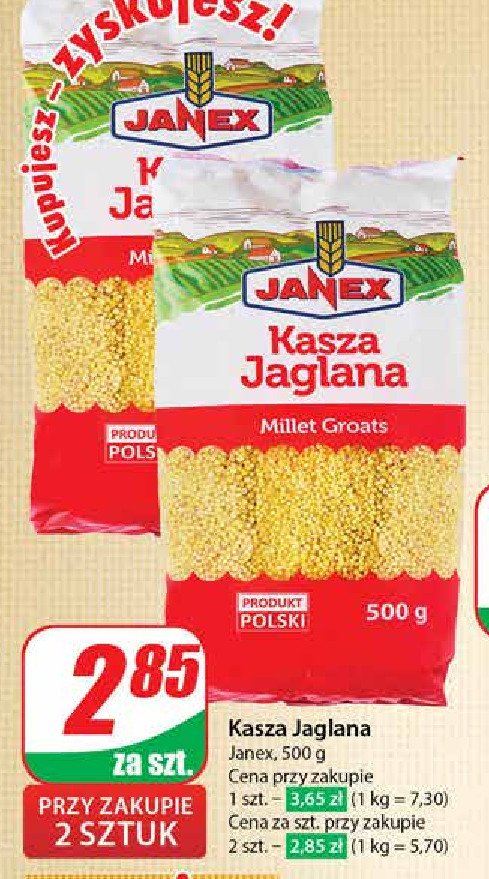 Kasza jaglana Janex promocja