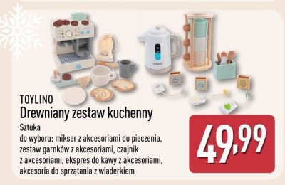 Drewniany zestaw kuchenny promocja w Aldi