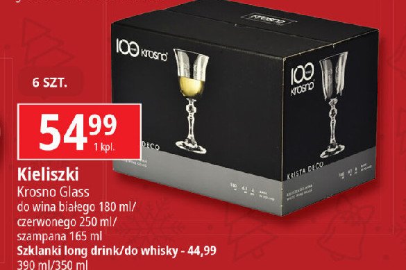 Szklanki long drink 390 ml Krosno s.a. promocja