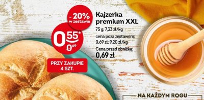 Kajzerka premium XXL 75g promocja w Żabka