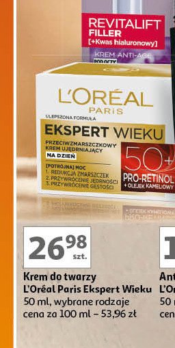 Krem na dzień L'oreal ekspert wieku 50+ promocja