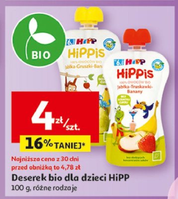 Mus porzeczka jabłko gruszka banan Hipp promocja
