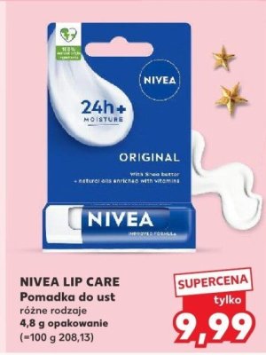 Pomadka do ust Nivea Lip Care różne rodzaje promocja w Kaufland
