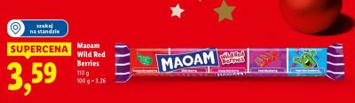Żelki Maoam Wild Red Berries promocja w Lidl