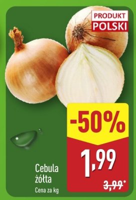 Cebula żółta promocja w Aldi