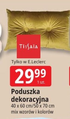 Poduszka dekoracyjna 40 x 60 cm/50 x 70 cm promocja w Leclerc