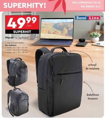 Plecak na laptopa Topmove promocja w Biedronka
