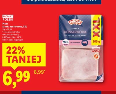 Szynka konserwowa XXL  promocja w Lidl