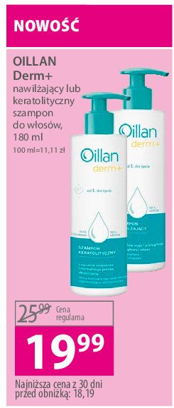 Szampon oczyszczaj膮cy Oillan derm+ promocja