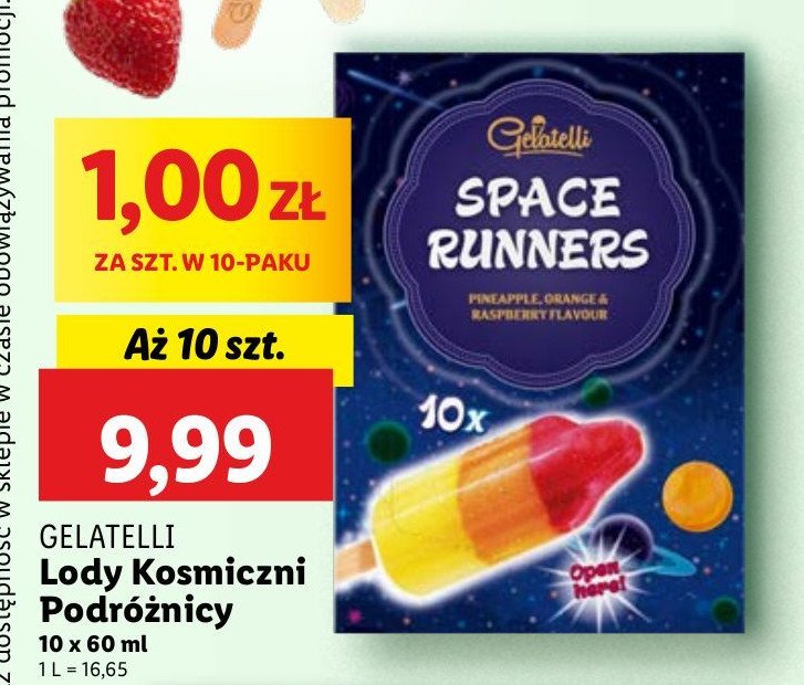 L贸d kosmiczni podr贸偶nicy Gelatelli promocja