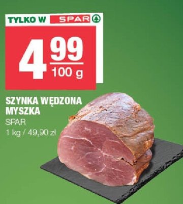 Szynka wędzona myszka SPAR promocja w SPAR