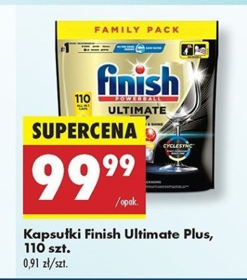 Kapsu艂ki do zmywarki lemon Finish ultimate plus promocja