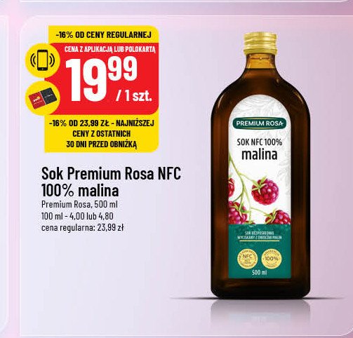 Syrop z malin Premium rosa Herbi baby promocja