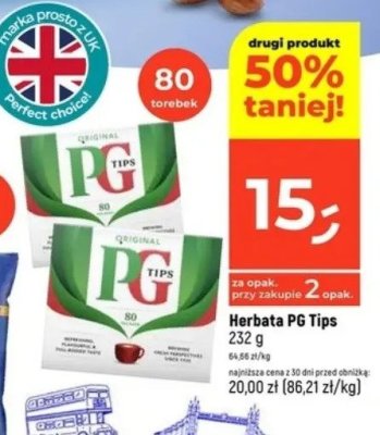 Herbata PG Tips promocja w Dealz
