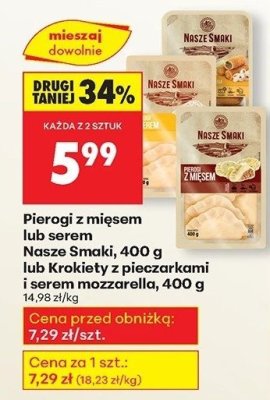 Pierogi z mięsem promocja w Biedronka