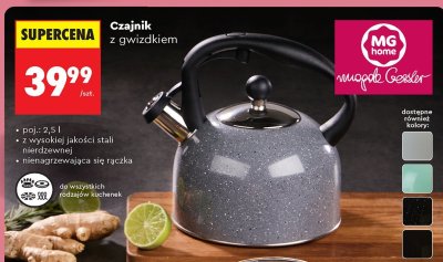 Czajnik z gwizdkiem MG Home Magda Gessler promocja w Biedronka