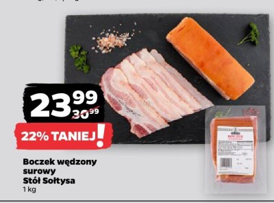 Boczek wędzony surowy Stół Sołtysa promocja