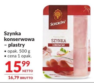 Szynka konserwowa - plastry promocja w Makro