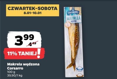 Makrela wędzona Corsarro promocja w Netto