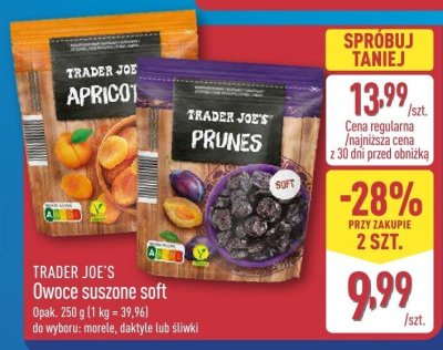 Śliwki suszone soft promocja w Aldi