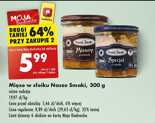 Specjał z szynką Nasze smaki promocja