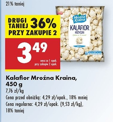 Kalafior różyczki Mroźna kraina promocja