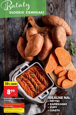 Bataty słodkie ziemniaki na wagę promocja w Biedronka