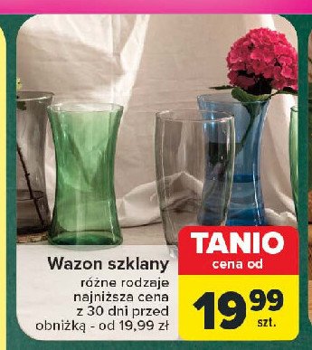 Wazon szklany promocja