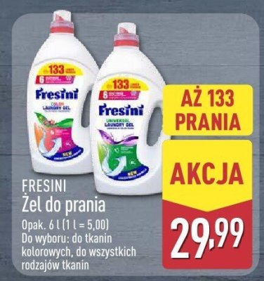 Żel do prania wszystkich rodzajów tkanin promocja w Aldi