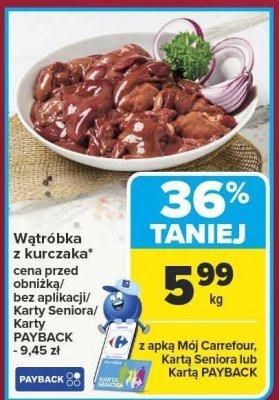 Wątróbka z kurczaka promocja w Carrefour