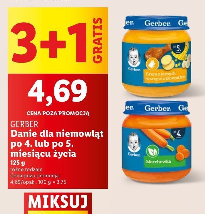Krem z jasnych warzyw z kurczakiem Gerber promocja