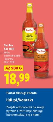 Sos chili Tao Tao promocja w Lidl