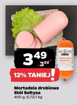 Mortadela drobiowa Stół Sołtysa promocja