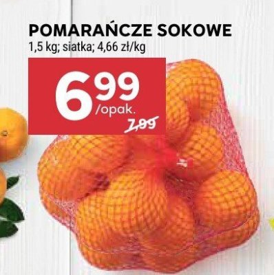 Pomarańcze sokowe promocja w Stokrotka