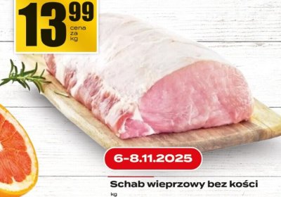 Schab wieprzowy bez kości promocja w Supeco