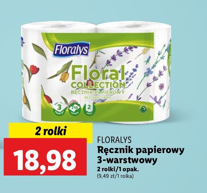 Ręcznik papierowy floral collection Floralys promocja