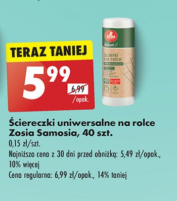 Ściereczki na rolce Zosia samosia promocja