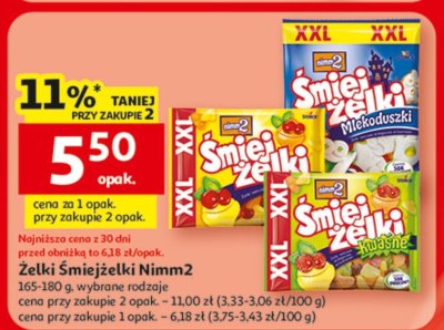 Żelki Śmiejżelki Nimm2 promocja w Auchan