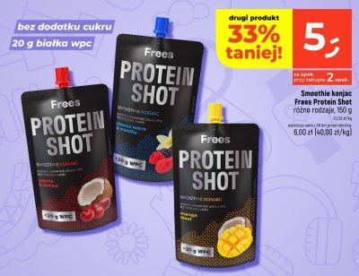 Smoothie konjac Frees Protein Shot różne rodzaje 150 g promocja w Dealz