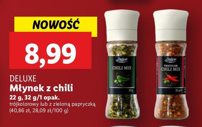 Chili mix z zieloną papryczką DE LUXE promocja