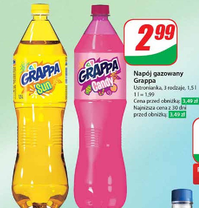 Napój sun Grappa promocja