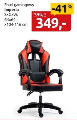 Fotel gamingowy Imperia Black Red White promocja w Black Red White