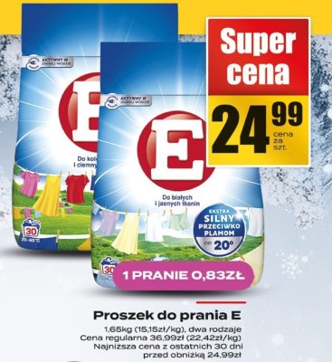 Proszek do prania E promocja w Supeco