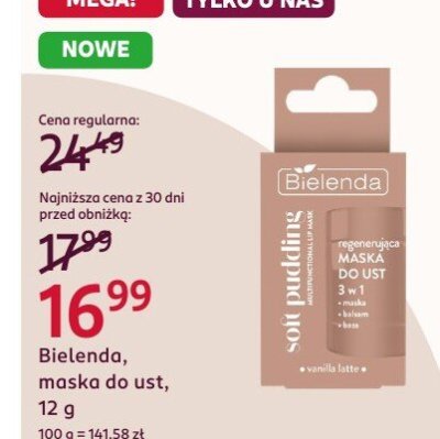 Maska Bielenda do ust, 12 g promocja w Rossmann