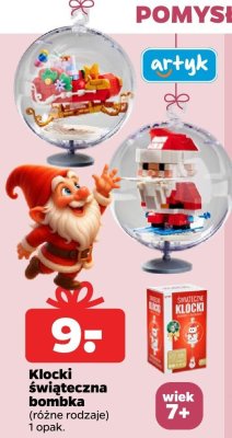 Klocki świąteczna bombka różne rodzaje promocja w Netto