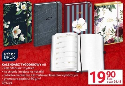 Kalendarz tygodniowy A5 promocja w Selgros